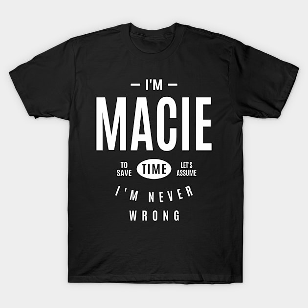 Macie Personalized Name T-Shirt by cidolopez